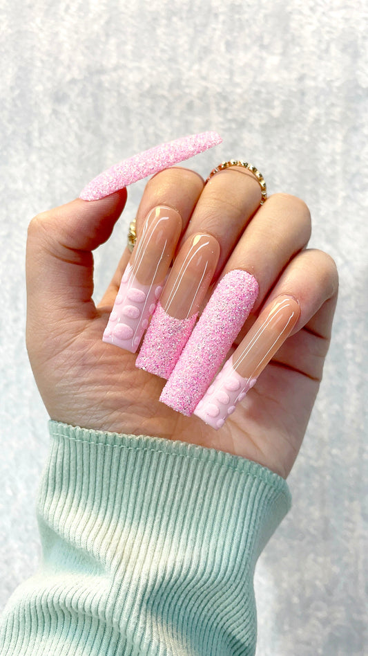 CandyFlossFizz Handmade Press On Nails k007