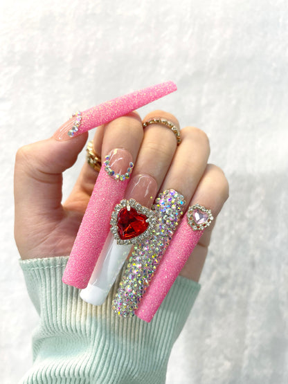 Pink Diva Handmade Press-On Nails M031