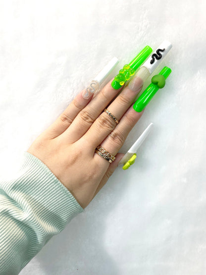 Neon Jungle Handmade Press-On Nails L066