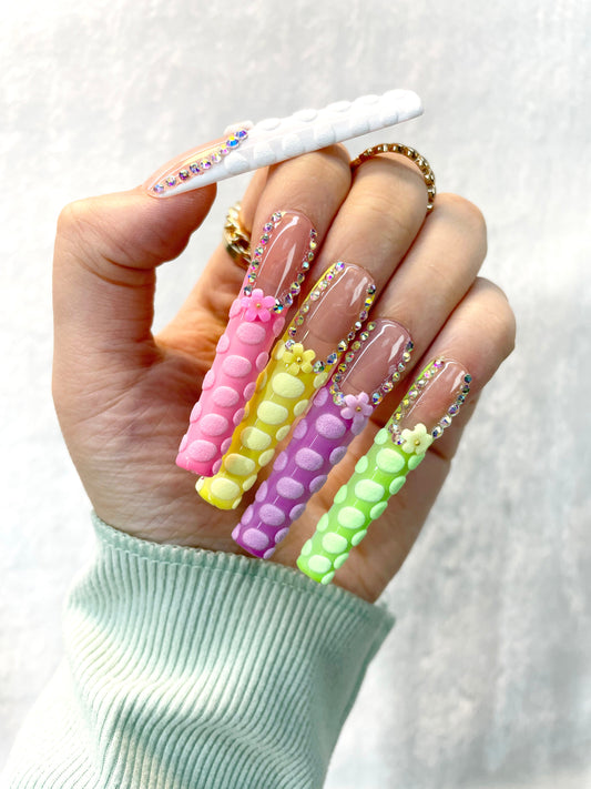 Candy Coated Handmade Press-On Nails M048