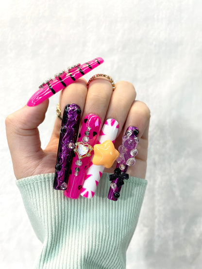 Fierce Fashionista Handmade Nails M112