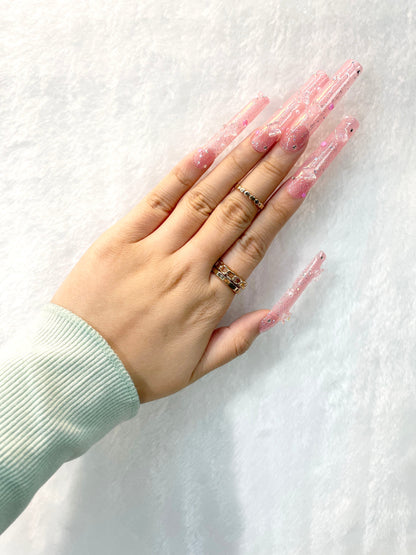 Cherry Blossom Handmade Press-On Nails L018