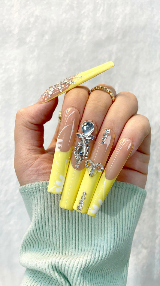 Sunny Sunny Handmade Press-On Nails L180